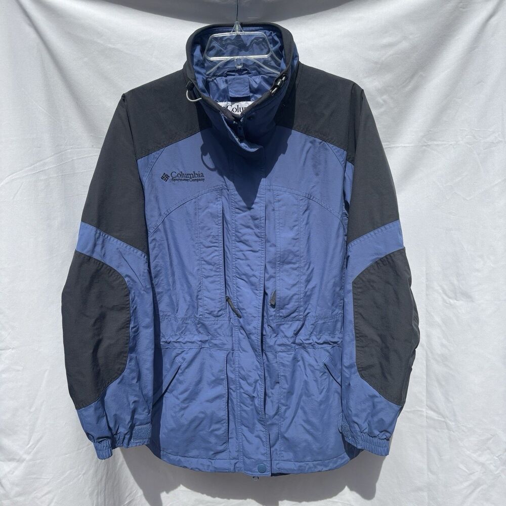 Columbia Sportswear Co Women’s Double Whammy Coat Blue & Blk Sz M MISSING PARTS